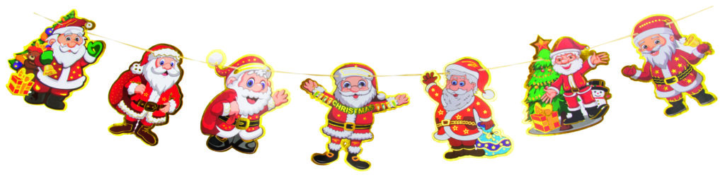 Christmas Santa Printed Banner