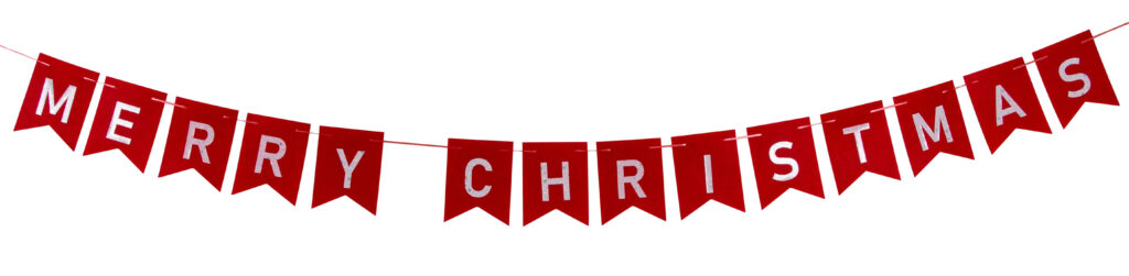 Radium Printed Merry Christmas Banner